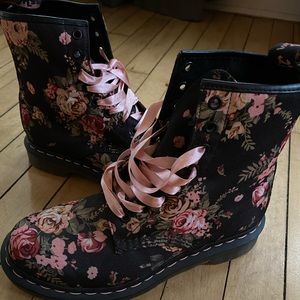 Floral Print Dr Martens Boots